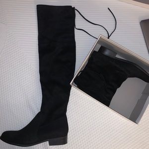 Black Thigh High Boots